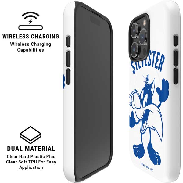 Looney Tunes Sylvester the Cat Big Head iPhone 16 Pro Max Magsafe Impact Case