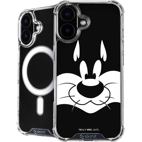 Looney Tunes Sylvester the Cat Black and White iPhone 17 MagSafe Case