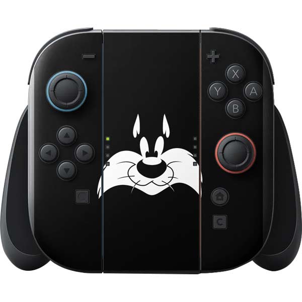 Looney Tunes Sylvester the Cat Black and White Nintendo Switch 2 (2025) with Joy-Con Skin