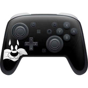 Looney Tunes Sylvester the Cat Black and White Nintendo Switch 2 (2025) Pro Controller Skin