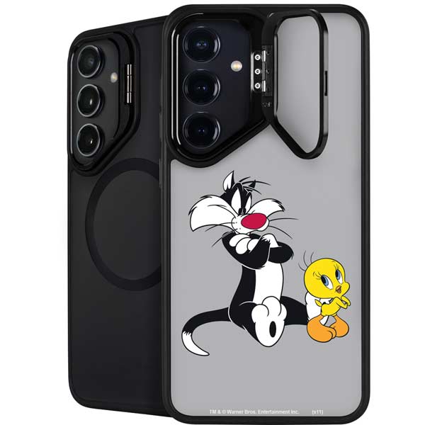 Looney Tunes Sylvester Tweety Bird Crossed Arms Galaxy S26 Kickstand Case