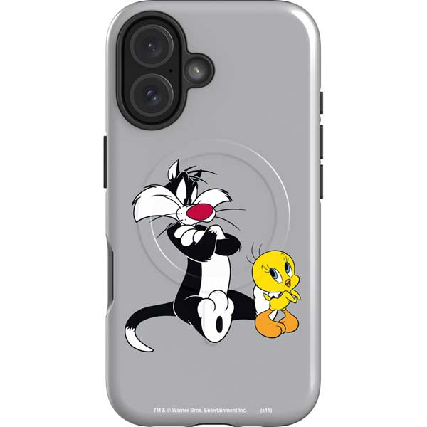 Looney Tunes Sylvester Tweety Bird Crossed Arms iPhone 17 Magsafe Impact Case