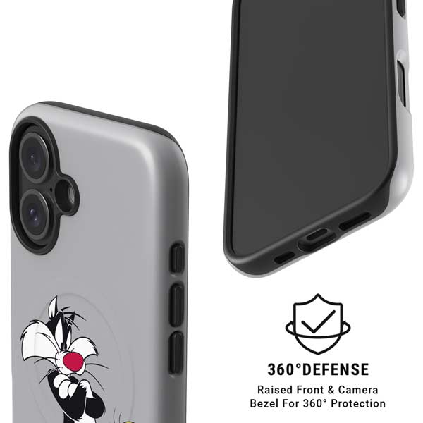 Looney Tunes Sylvester Tweety Bird Crossed Arms iPhone 17 Magsafe Impact Case