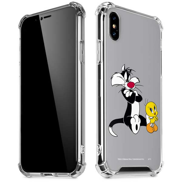 Looney Tunes Sylvester Tweety Bird Crossed Arms iPhone X/XS Clear Case