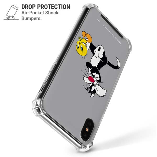 Looney Tunes Sylvester Tweety Bird Crossed Arms iPhone X/XS Clear Case