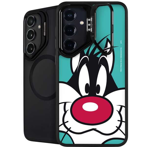 Looney Tunes Sylvester Zoomed In Galaxy S26 Plus Kickstand Case