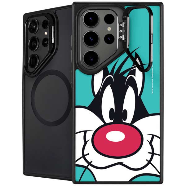 Looney Tunes Sylvester Zoomed In Galaxy S26 Ultra Kickstand Case