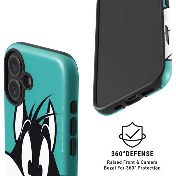 Looney Tunes Sylvester Zoomed In iPhone 16 Magsafe Impact Case