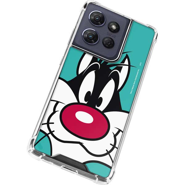 Looney Tunes Sylvester Zoomed In Moto G Play 5G (2025) Clear Case