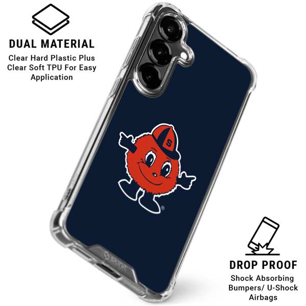 Syracuse University Orange Mascot Galaxy S26 Plus Clear Case