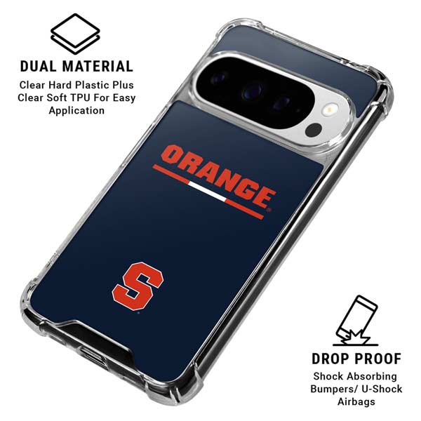 Syracuse University Orange Google Pixel 10 Pro XL Clear Case