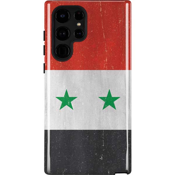 Syria Flag Distressed Galaxy Cases