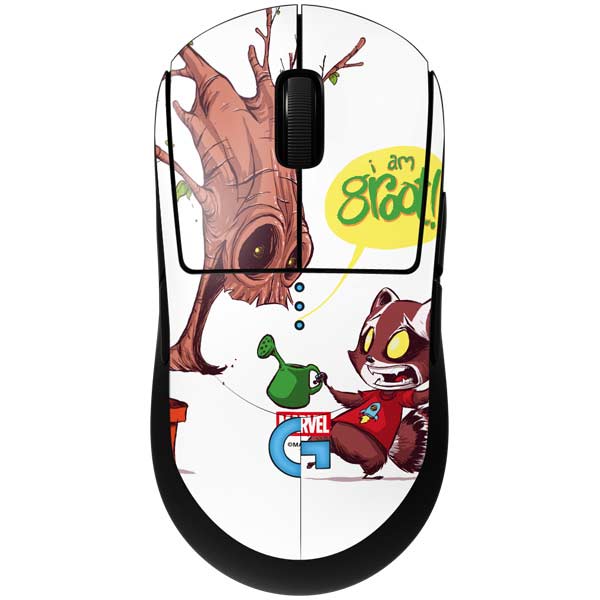 Marvel Rocket Raccoon and Groot Tall Tails G Pro Wireless Gaming Mouse Skin
