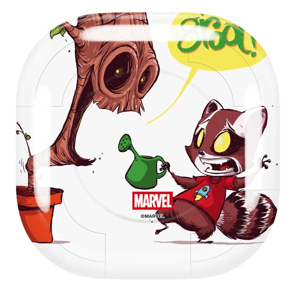 Marvel Rocket Raccoon and Groot Tall Tails Galaxy Buds Live Skin