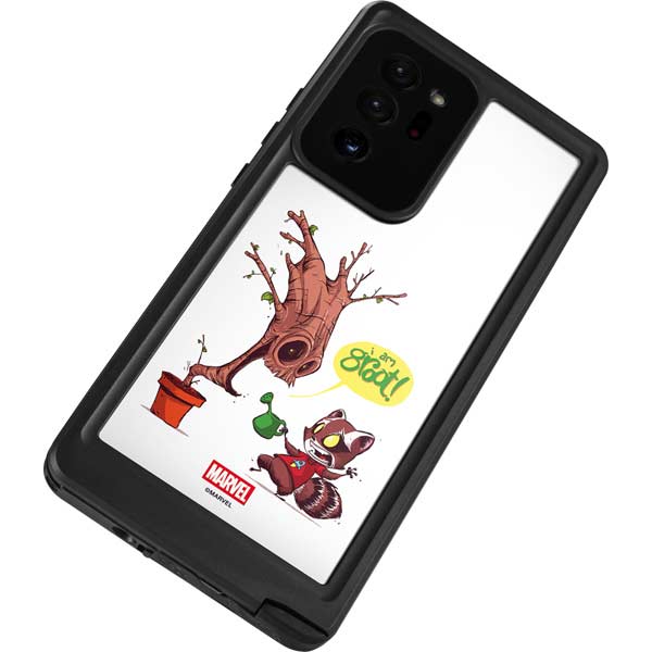 Marvel Rocket Raccoon and Groot Tall Tails Galaxy Note20 Ultra 5G Waterproof Case