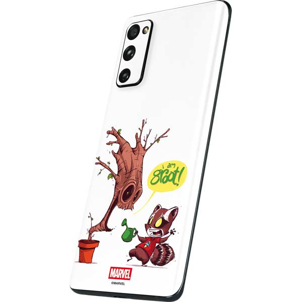 Marvel Rocket Raccoon and Groot Tall Tails Galaxy S20 Fan Edition Skin