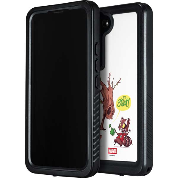 Marvel Rocket Raccoon and Groot Tall Tails Galaxy S24 Plus Waterproof Case