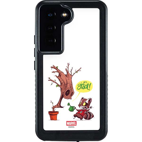 Marvel Rocket Raccoon and Groot Tall Tails Galaxy S24 Waterproof Case