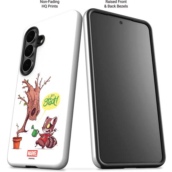 Marvel Rocket Raccoon and Groot Tall Tails Galaxy S26 Plus Impact Case