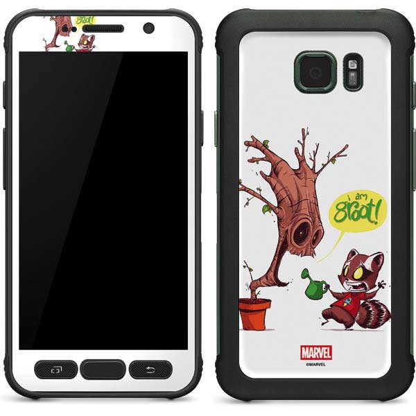 Marvel Rocket Raccoon and Groot Tall Tails Galaxy S7 Active Skin