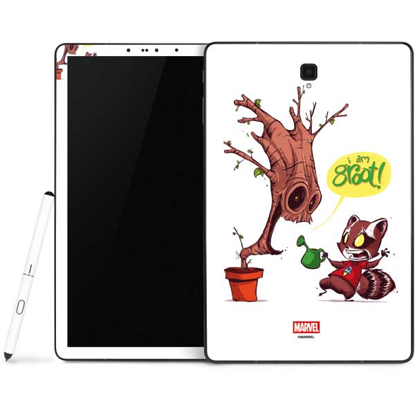 Marvel Rocket Raccoon and Groot Tall Tails Samsung Galaxy Tab Skin
