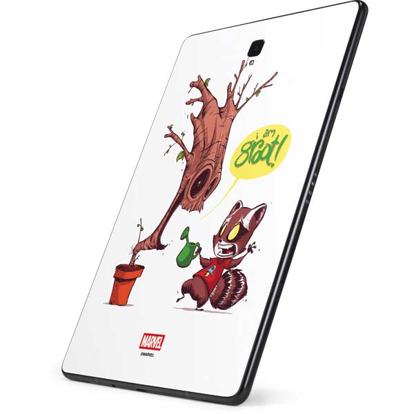Marvel Rocket Raccoon and Groot Tall Tails Samsung Galaxy Tab Skin