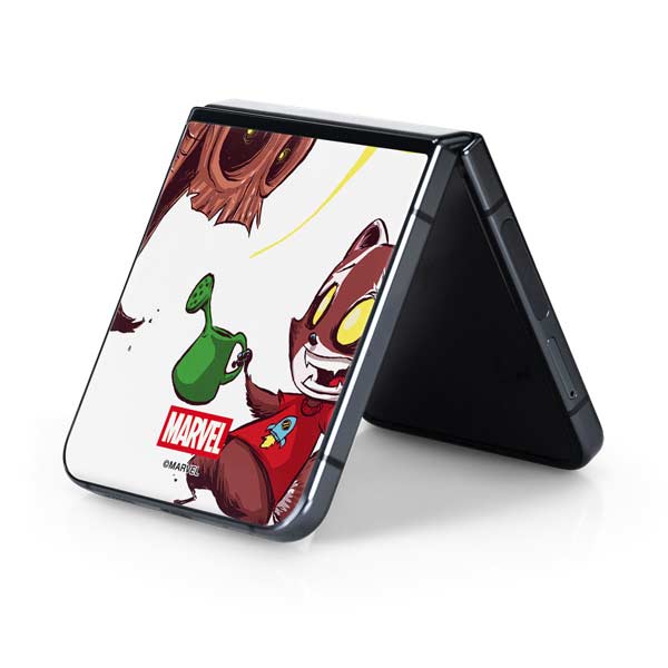 Marvel Rocket Raccoon and Groot Tall Tails Galaxy Z Flip5 5G Skin