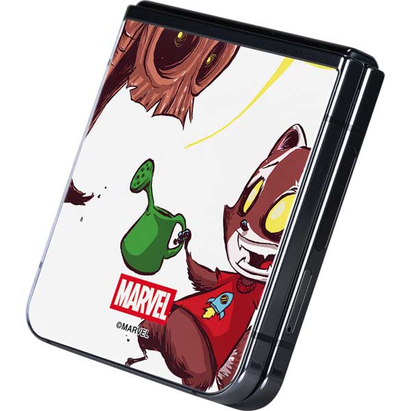 Marvel Rocket Raccoon and Groot Tall Tails Galaxy Z Flip5 5G Skin