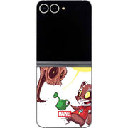 Marvel Rocket Raccoon and Groot Tall Tails Galaxy Z Flip6 Skin
