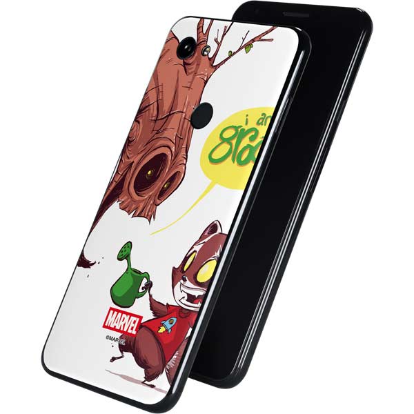 Marvel Rocket Raccoon and Groot Tall Tails Google Pixel 3a Skin