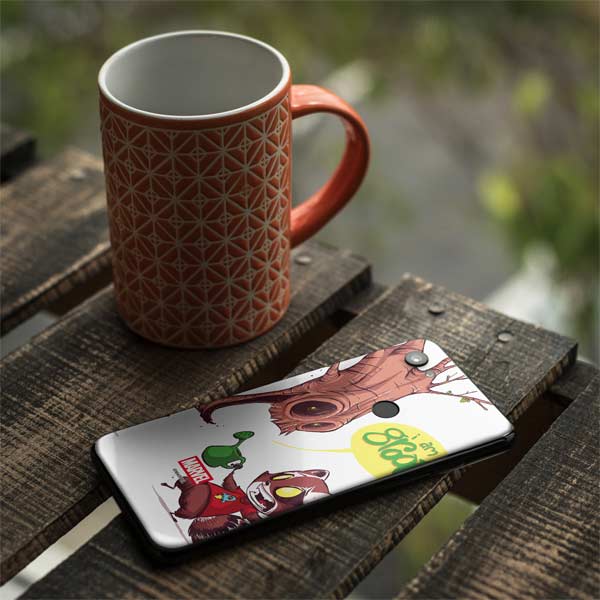 Marvel Rocket Raccoon and Groot Tall Tails Google Pixel 3a Skin