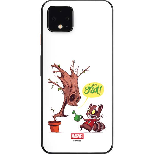 Marvel Rocket Raccoon and Groot Tall Tails Google Pixel 4 Skin