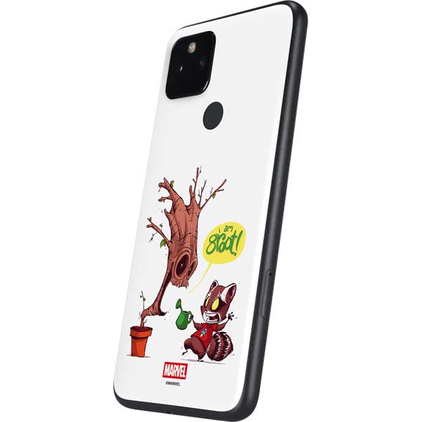 Marvel Rocket Raccoon and Groot Tall Tails Google Pixel 5a Skin