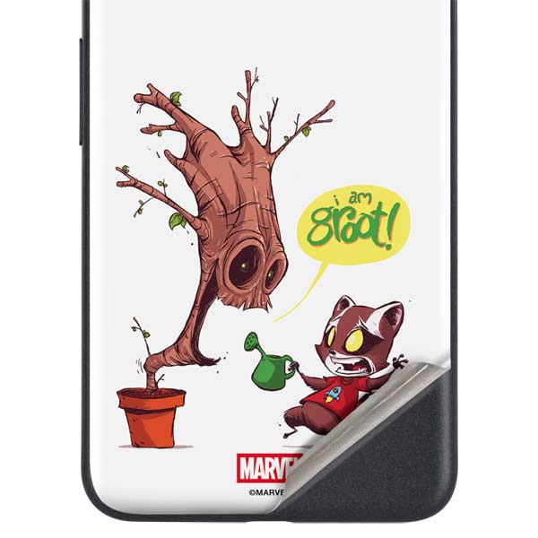 Marvel Rocket Raccoon and Groot Tall Tails Google Pixel 5a Skin