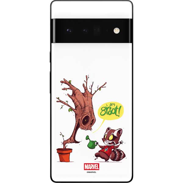 Marvel Rocket Raccoon and Groot Tall Tails Google Pixel 6 Pro Skin