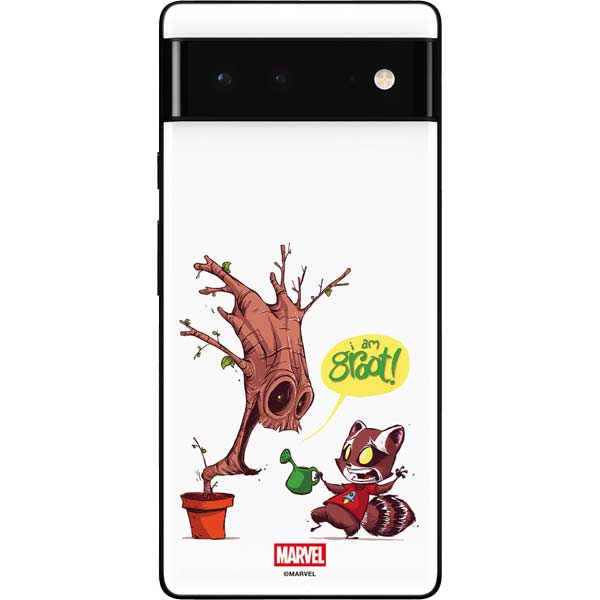 Marvel Rocket Raccoon and Groot Tall Tails Google Pixel 6 Skin