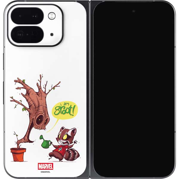 Marvel Rocket Raccoon and Groot Tall Tails Google Pixel 9 Pro Fold Skin