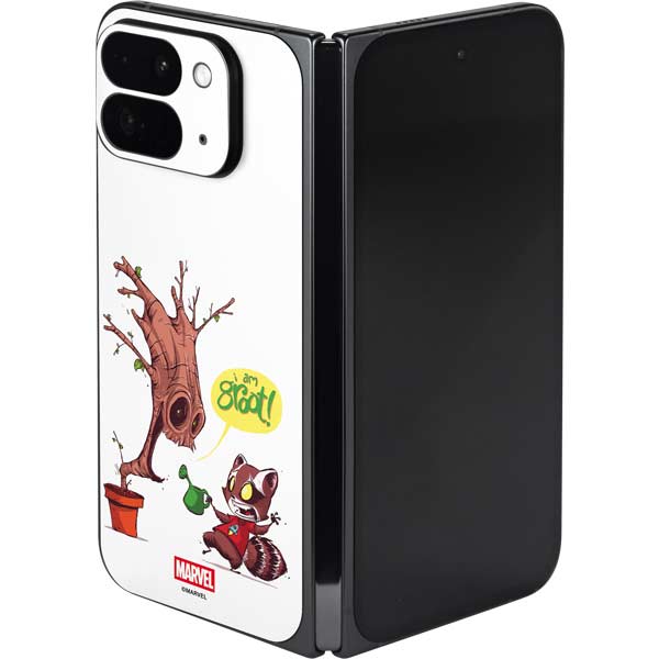 Marvel Rocket Raccoon and Groot Tall Tails Google Pixel 9 Pro Fold Skin