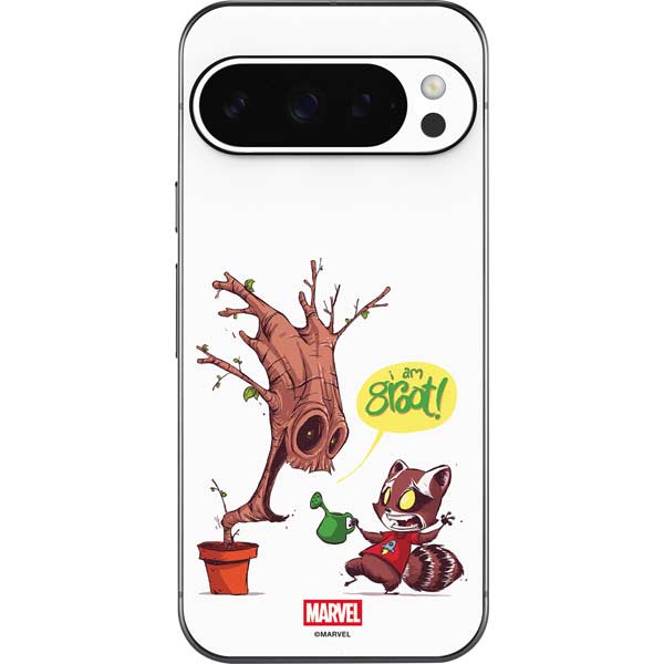 Marvel Rocket Raccoon and Groot Tall Tails Google Pixel 9 Pro Skin
