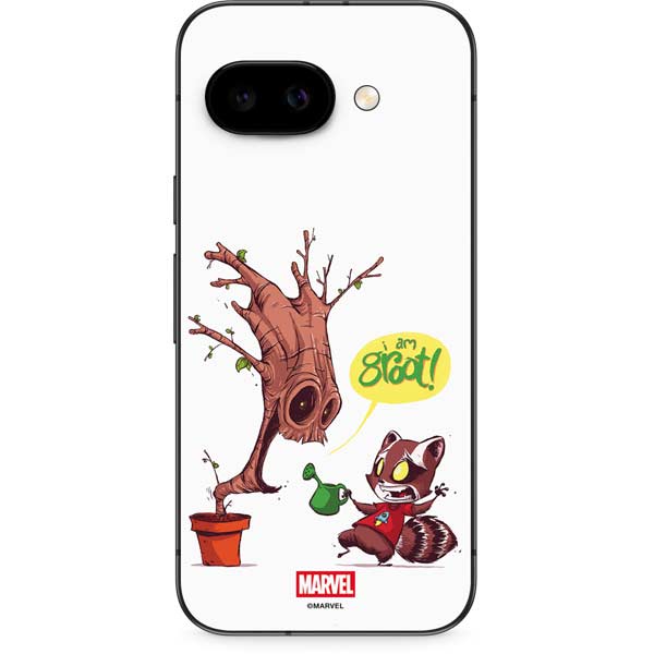 Marvel Rocket Raccoon and Groot Tall Tails Google Pixel 9a Skin
