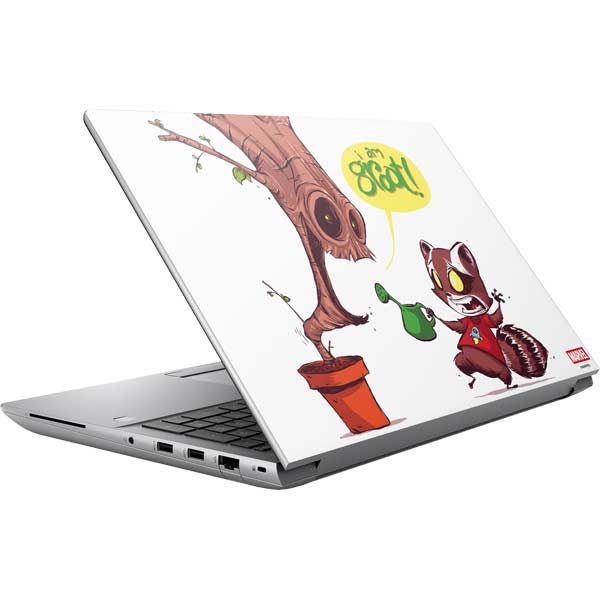 Marvel Rocket Raccoon and Groot Tall Tails HP ZBook Fury 16 G10 Skin