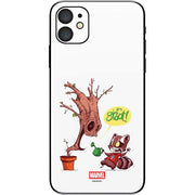 Marvel Rocket Raccoon and Groot Tall Tails iPhone 11 Skin