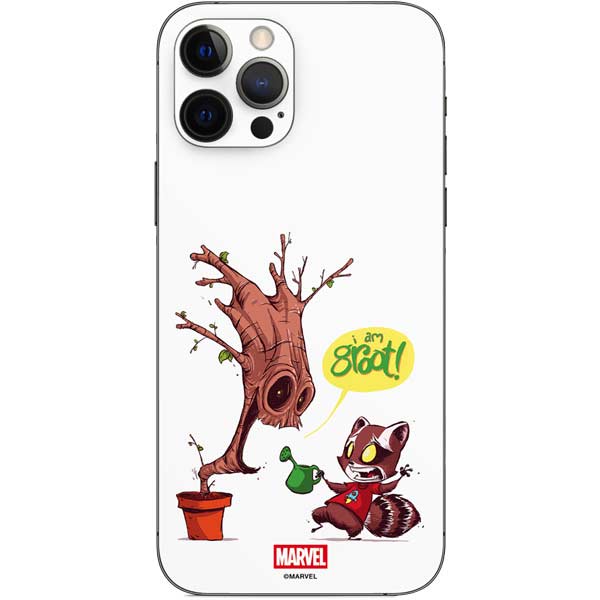 Marvel Rocket Raccoon and Groot Tall Tails iPhone 12 Pro Skin