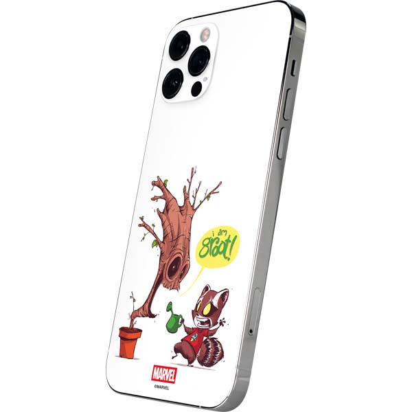 Marvel Rocket Raccoon and Groot Tall Tails iPhone 12 Pro Skin