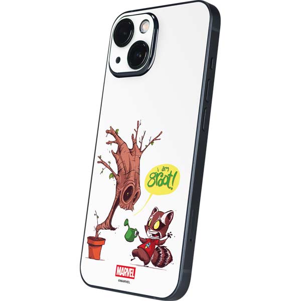 Marvel Rocket Raccoon and Groot Tall Tails iPhone 13 Mini Skin