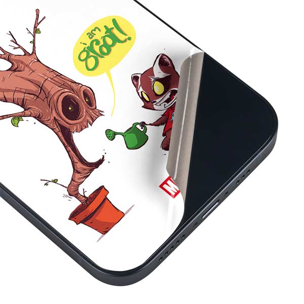Marvel Rocket Raccoon and Groot Tall Tails iPhone 13 Mini Skin