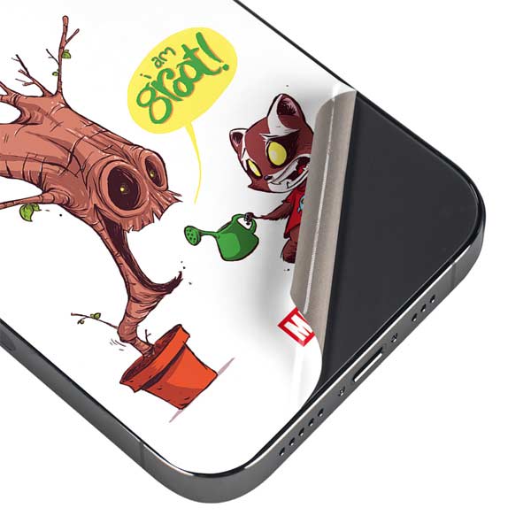 Marvel Rocket Raccoon and Groot Tall Tails iPhone 13 Pro Skin