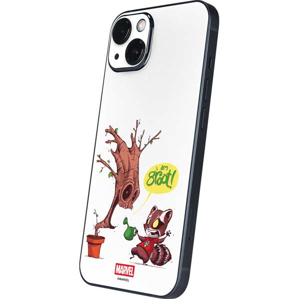 Marvel Rocket Raccoon and Groot Tall Tails iPhone 13 Skin