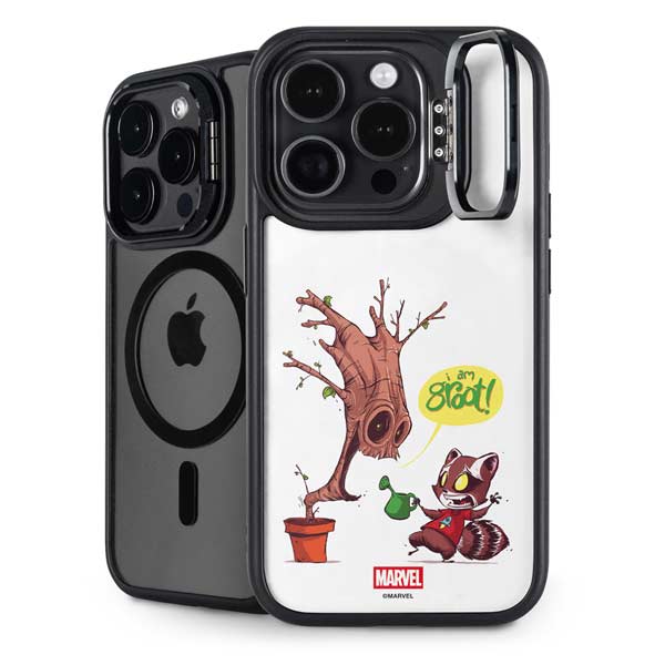 Marvel Rocket Raccoon and Groot Tall Tails iPhone 14 Pro Kickstand Case