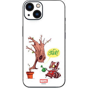 Marvel Rocket Raccoon and Groot Tall Tails iPhone 15 Plus Skin